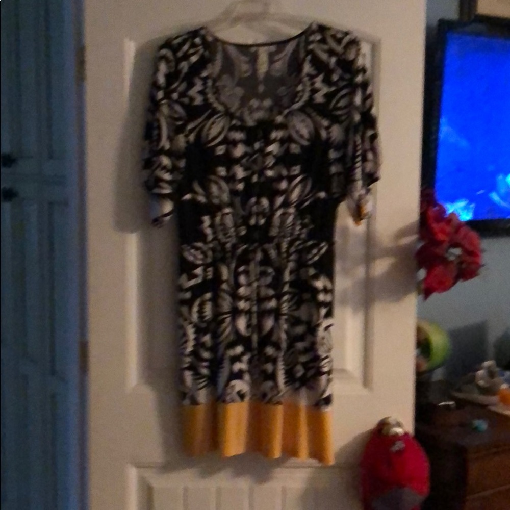 Patterned mini dress
